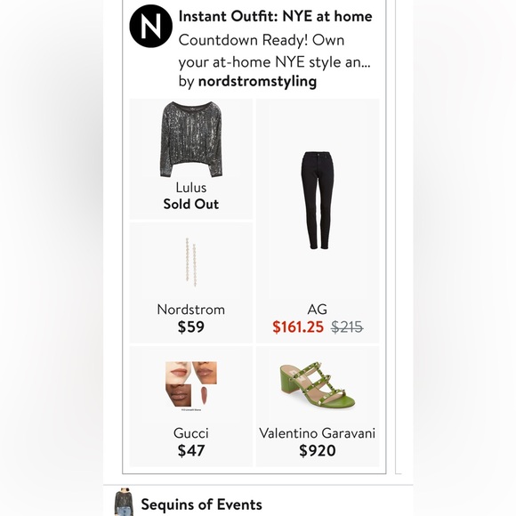 NWOT LULU’s Sequin of Events Top - Picture 2 of 5